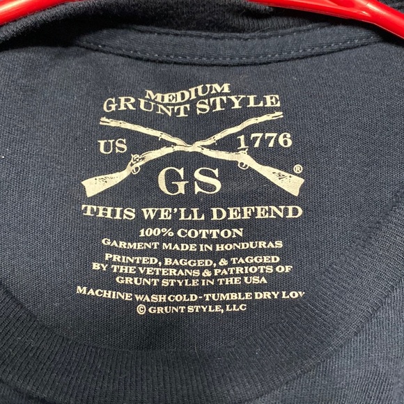 Grunt Style blue flag tshirt - Picture 3 of 4